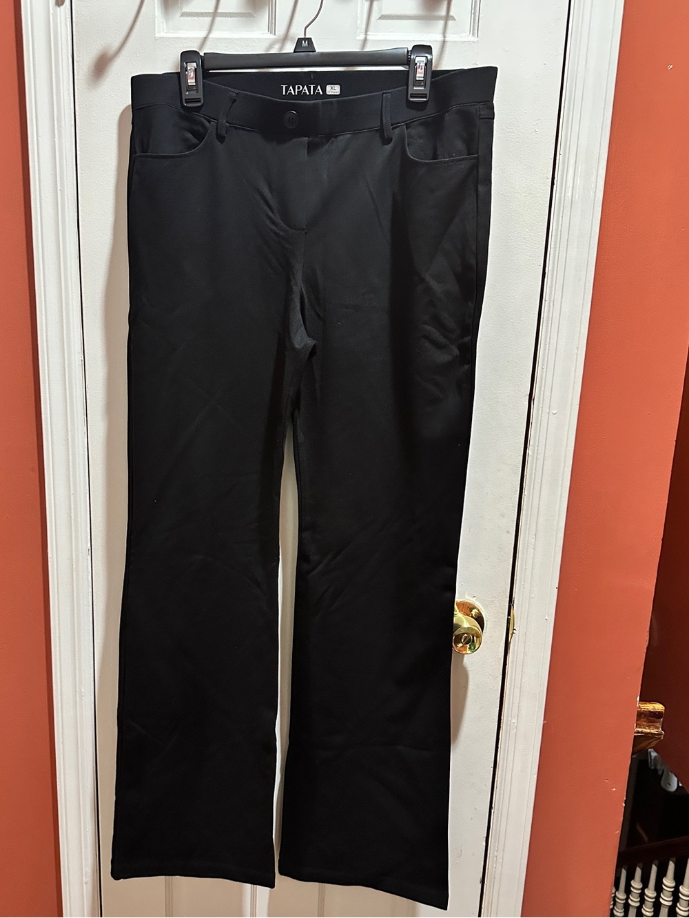 Tapata Black Straight-Leg Pants